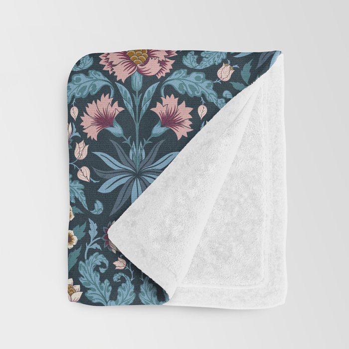 Romantic Botanica - Carnation Throw Blanket Gallery Image 3
