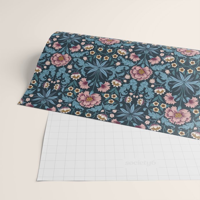 Romantic Botanica - Carnation Wrapping Paper Gallery Image 2