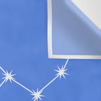 Virgo Zodiac Star Constellation Line Art Bright Blue Wall Tapestry Gallery Image 3