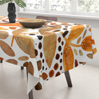 Autumn watercolor leaves Tablecloth Gallery Image 3