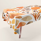 Autumn watercolor leaves Tablecloth Gallery Image 1