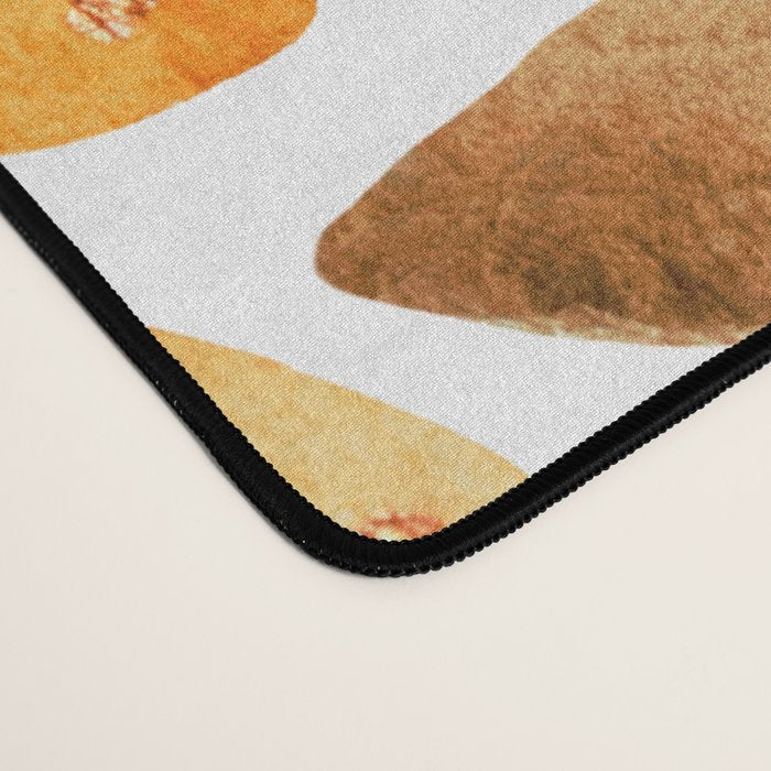 Autumn watercolor leaves Desk Mat Gallery Image 4