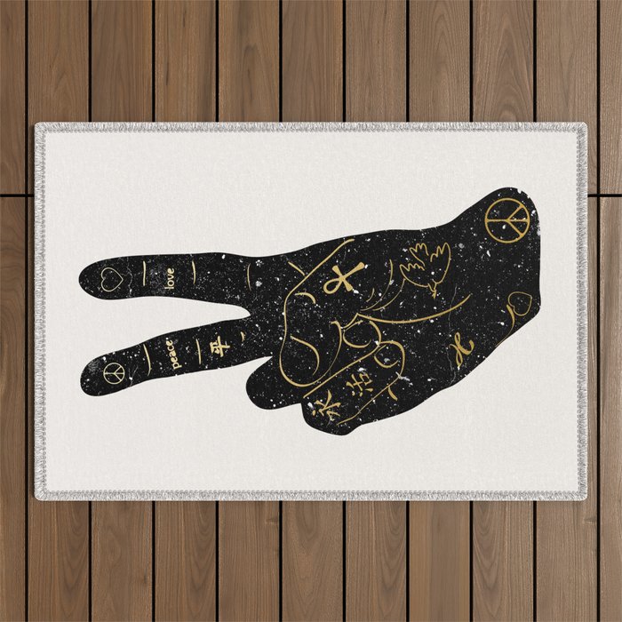 Peace Outdoor Rug Gallery Image 1