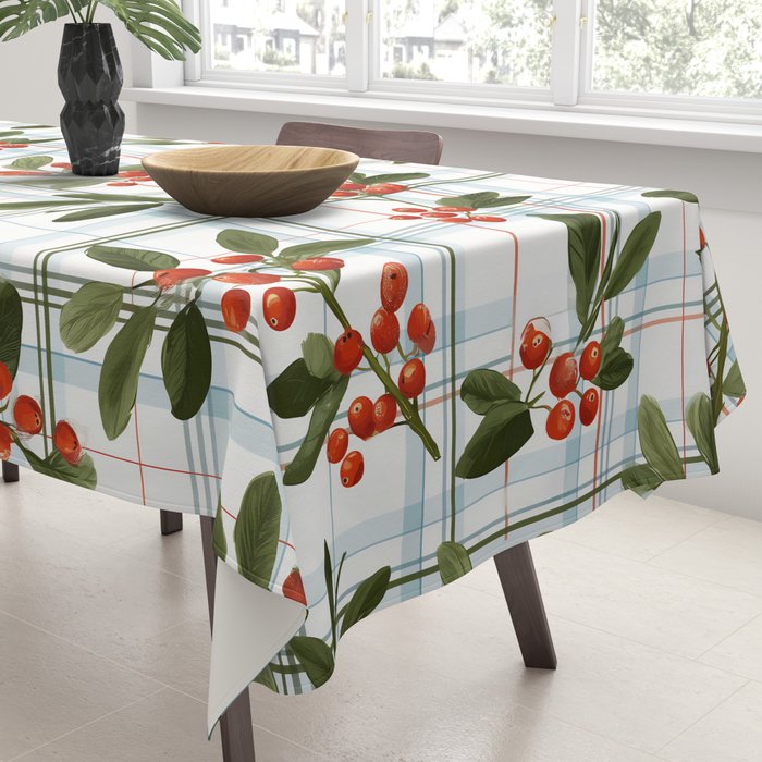 Festive Berries on Tartan Tablecloth Gallery Image 3