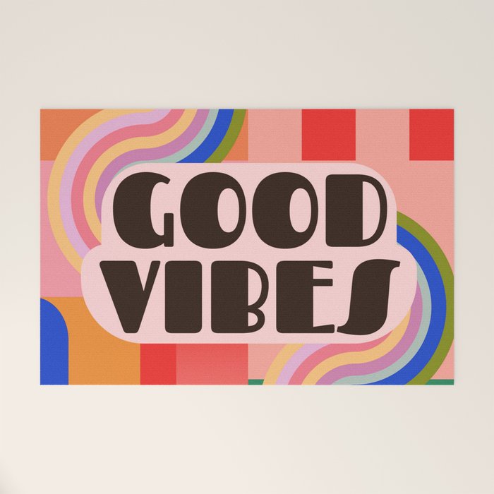 Good Vibes 4 Welcome Mat Gallery Image 1