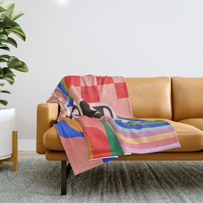 Good Vibes 4 Throw Blanket Gallery Image 1