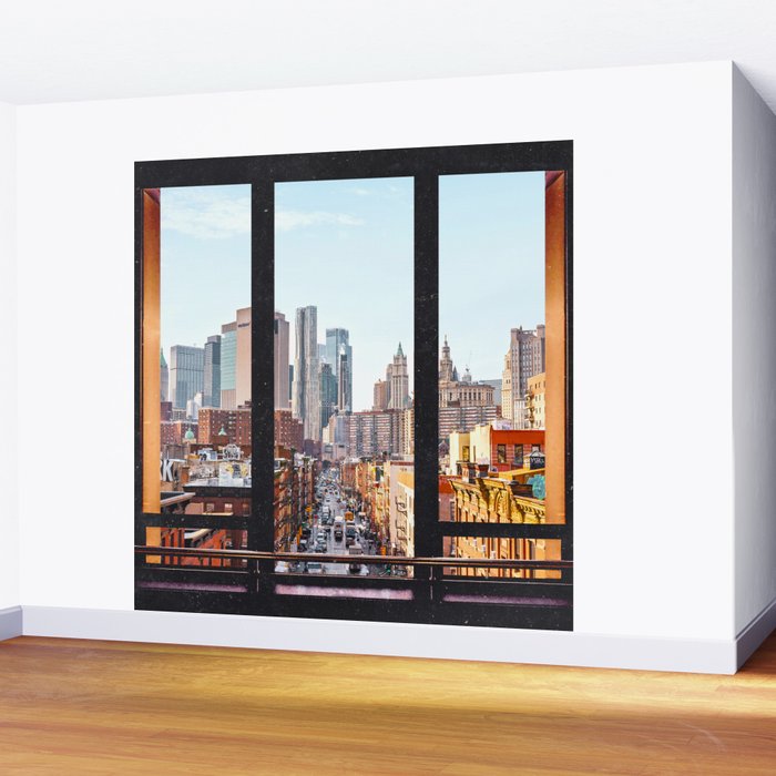 New York City Window Views Wall Mural Gallery Image 2