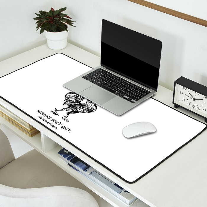 Early Bird Bourbon: Winners Don't Quit Desk Mat Gallery Image 2