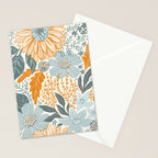 Retro Pastel Gouache Floral Stationery Card Gallery Image 2