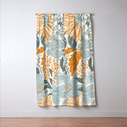 Retro Pastel Gouache Floral Window Curtain Gallery Image 3