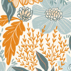 Retro Pastel Gouache Floral Coffee Mug Gallery Image 2