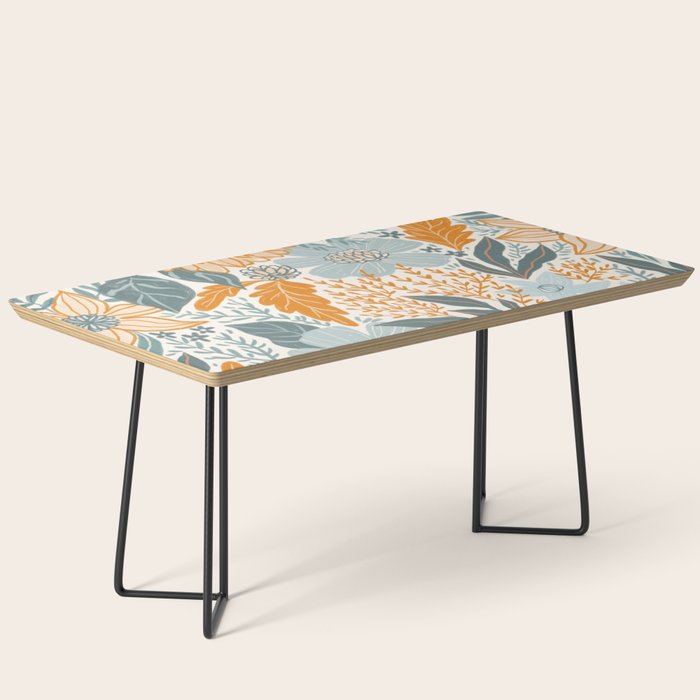 Retro Pastel Gouache Floral Coffee Table Gallery Image 1