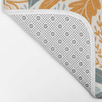 Retro Pastel Gouache Floral Bath Mat Gallery Image 2
