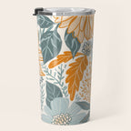 Retro Pastel Gouache Floral Travel Mug Gallery Image 3