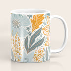 Retro Pastel Gouache Floral Coffee Mug Gallery Image 1