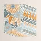 Retro Pastel Gouache Floral Wrapping Paper Gallery Image 3