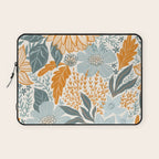 Retro Pastel Gouache Floral Laptop Sleeve Gallery Image 1