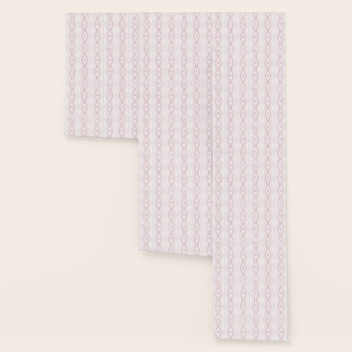 Wavy lines and tiny blooms - soft blush baby pink tones pattern Wallpaper Gallery Image 3