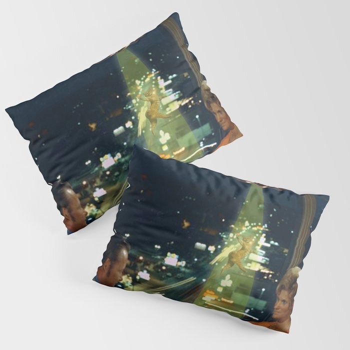 Meow! Cat abduction Pillow Sham Gallery Image 1