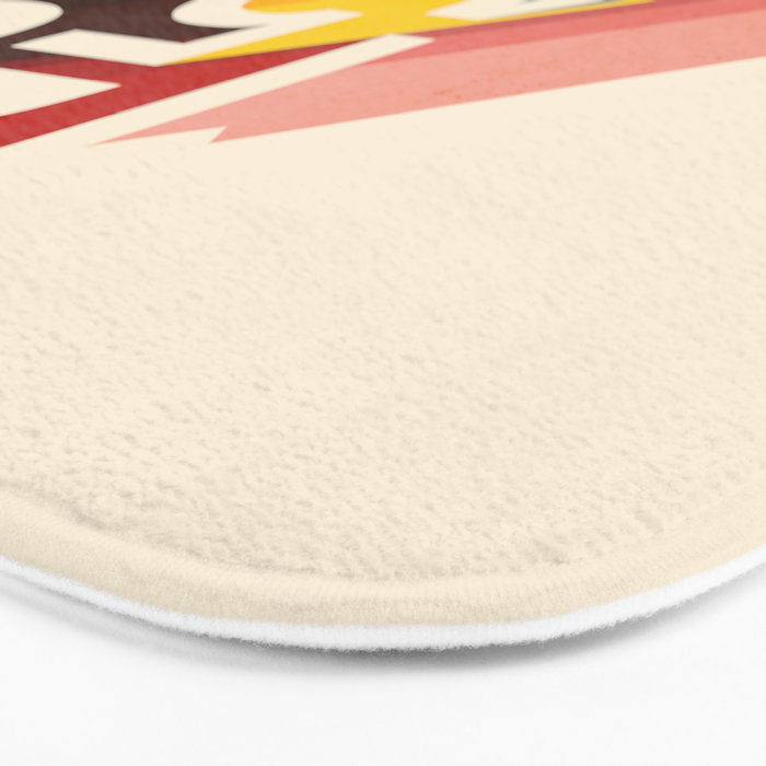 Retro Numbers Bath Mat Gallery Image 3