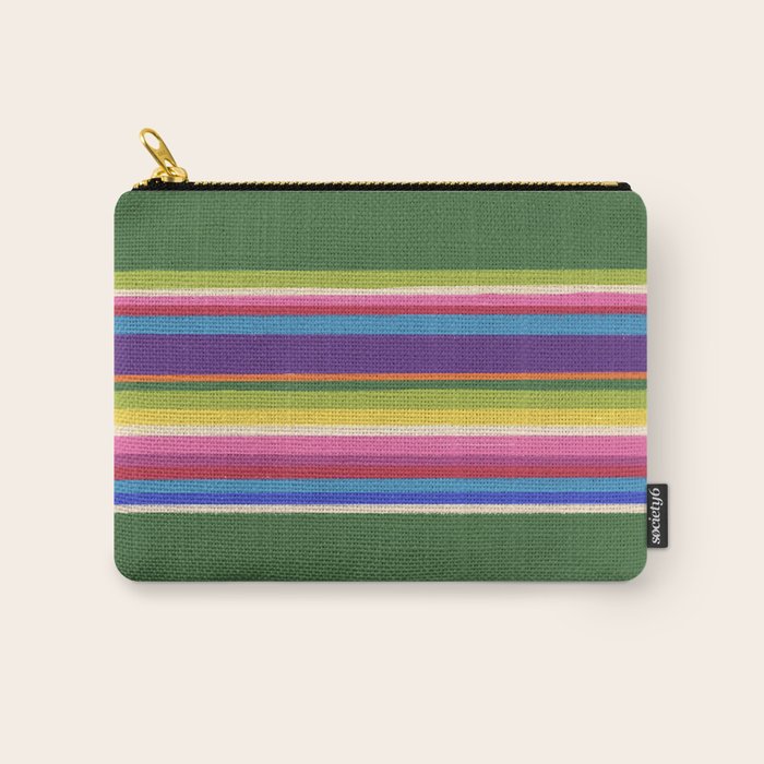 Folk abstract pattern #5 Carry All Pouch Gallery Image 1