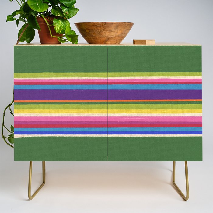 Folk abstract pattern #5 Credenza Gallery Image 1