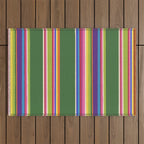 Folk abstract pattern #5 Outdoor Rug Gallery Image 1