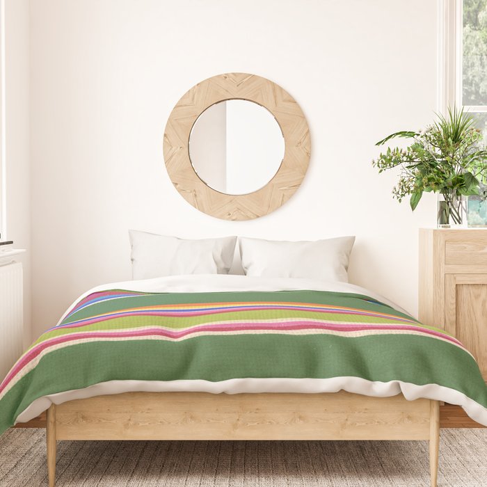Folk abstract pattern #5 Duvet Cover Gallery Image 3