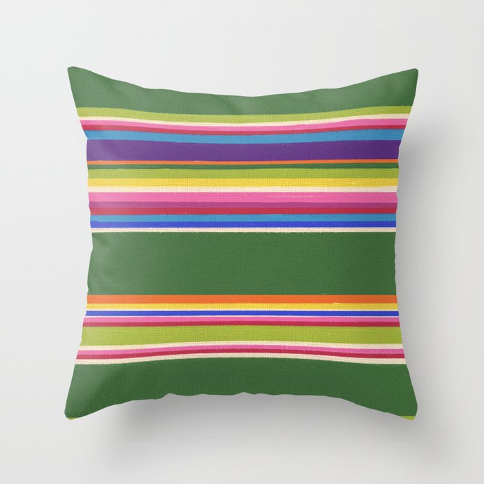 Folk abstract pattern #5 Throw Pillow Gallery Image 1