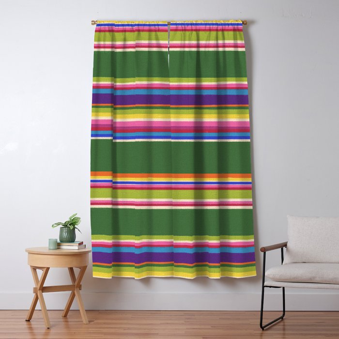 Folk abstract pattern #5 Window Curtain Gallery Image 5