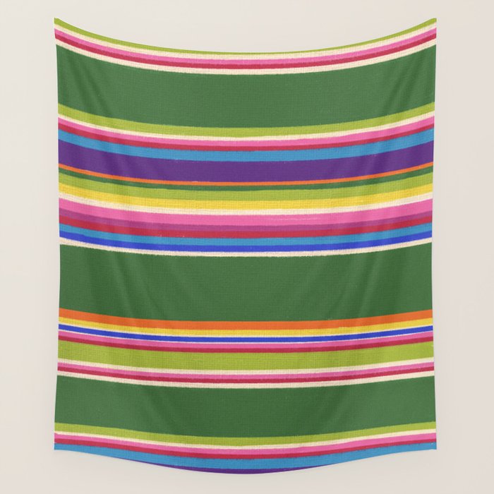 Folk abstract pattern #5 Wall Tapestry Gallery Image 1