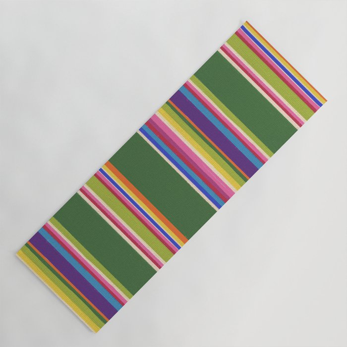 Folk abstract pattern #5 Yoga Mat Gallery Image 1