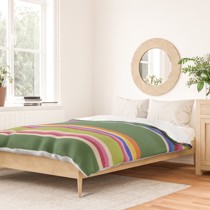 Folk abstract pattern #5 Duvet Cover Gallery Image 2