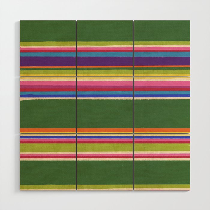 Folk abstract pattern #5 Wood Wall Art Gallery Image 1