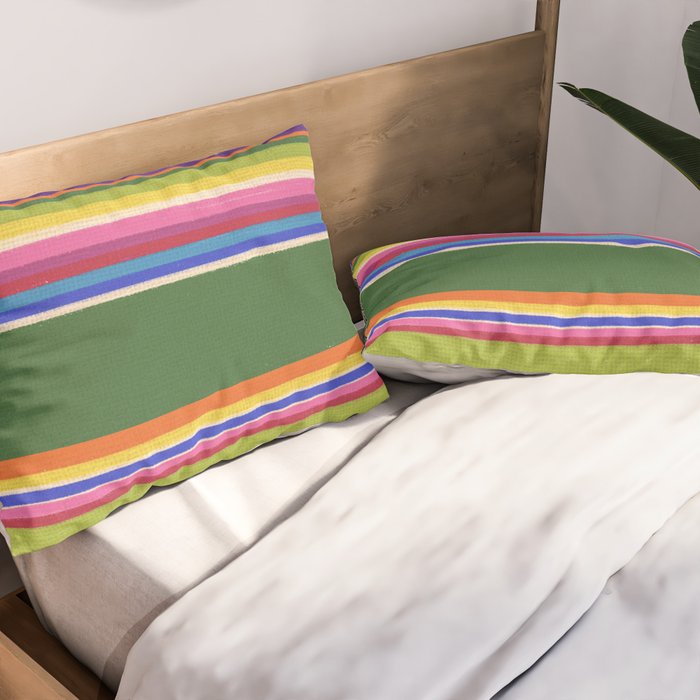 Folk abstract pattern #5 Pillow Sham Gallery Image 2