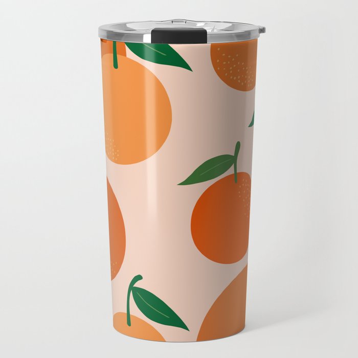 Fruit Market Print Oranges Fruit Art Orange Fruit Market Aesthetic Food Art Modern Decor Travel Mug Gallery Image 1