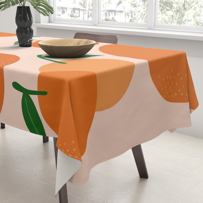 Fruit Market Print Oranges Fruit Art Orange Fruit Market Aesthetic Food Art Modern Decor Tablecloth Gallery Image 3