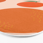 Fruit Market Print Oranges Fruit Art Orange Fruit Market Aesthetic Food Art Modern Decor Bath Mat Gallery Image 3