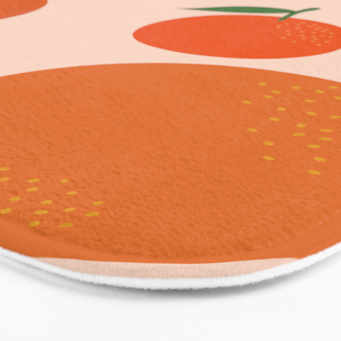Fruit Market Print Oranges Fruit Art Orange Fruit Market Aesthetic Food Art Modern Decor Bath Mat Gallery Image 3