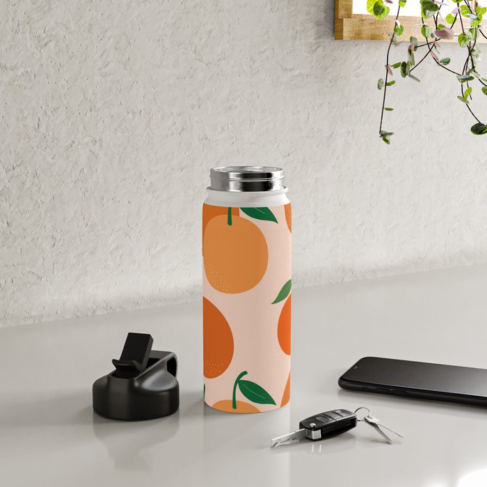 Fruit Market Print Oranges Fruit Art Orange Fruit Market Aesthetic Food Art Modern Decor Water Bottle Gallery Image 4
