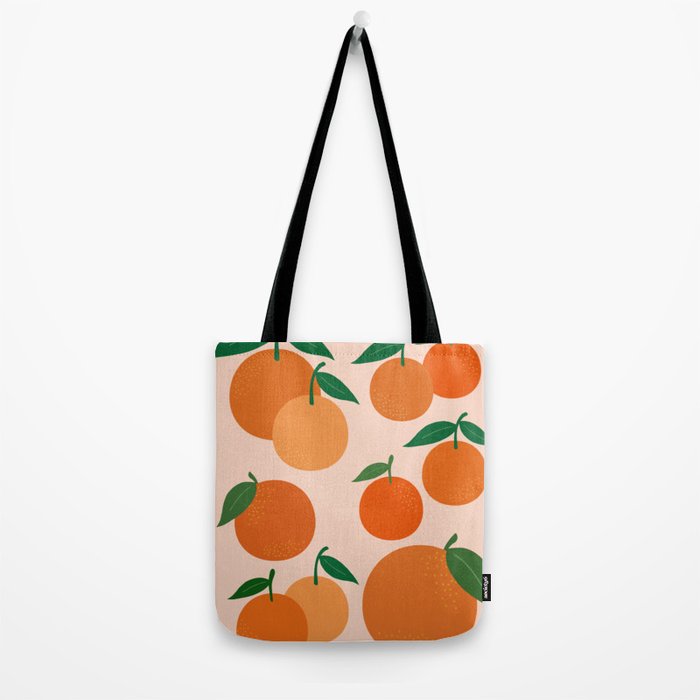 Fruit Market Print Oranges Fruit Art Orange Fruit Market Aesthetic Food Art Modern Decor Tote Bag Gallery Image 2