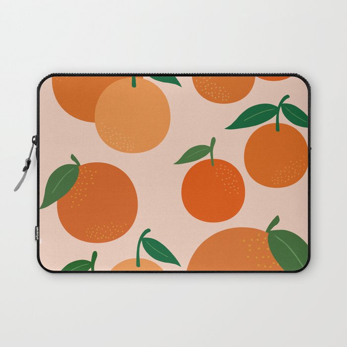 Fruit Market Print Oranges Fruit Art Orange Fruit Market Aesthetic Food Art Modern Decor Laptop Sleeve Gallery Image 1