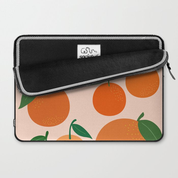 Fruit Market Print Oranges Fruit Art Orange Fruit Market Aesthetic Food Art Modern Decor Laptop Sleeve Gallery Image 2