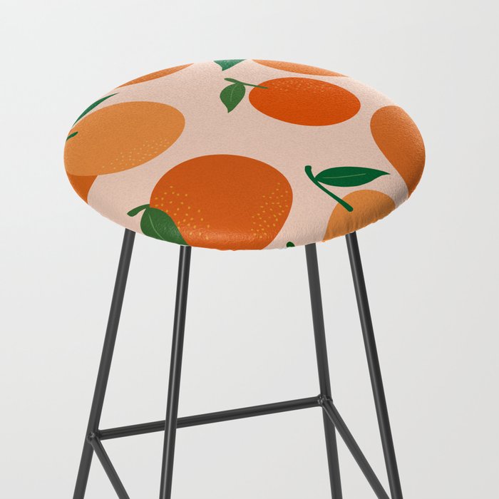 Fruit Market Print Oranges Fruit Art Orange Fruit Market Aesthetic Food Art Modern Decor Stool Gallery Image 2