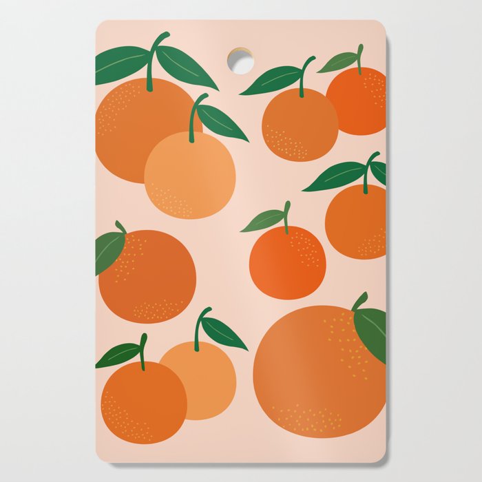 Fruit Market Print Oranges Fruit Art Orange Fruit Market Aesthetic Food Art Modern Decor Cutting Board Gallery Image 1