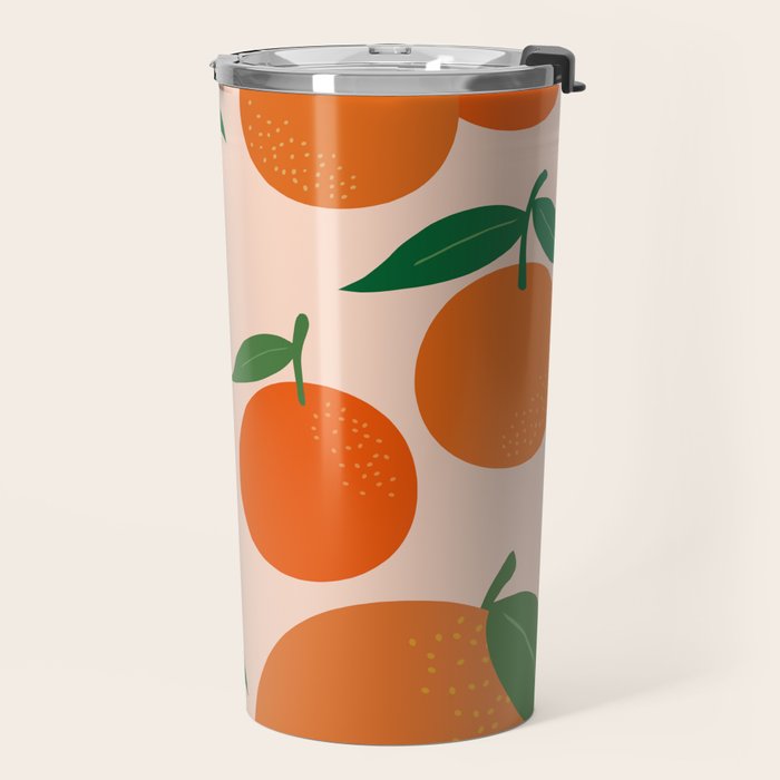Fruit Market Print Oranges Fruit Art Orange Fruit Market Aesthetic Food Art Modern Decor Travel Mug Gallery Image 2