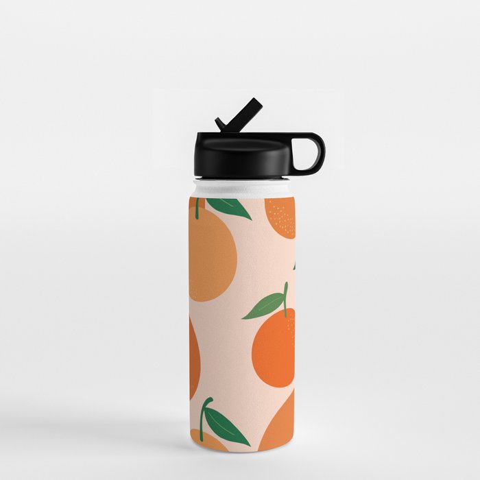 Fruit Market Print Oranges Fruit Art Orange Fruit Market Aesthetic Food Art Modern Decor Water Bottle Gallery Image 1