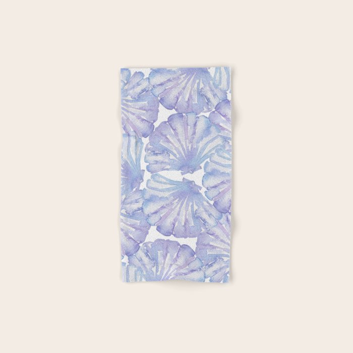 Shell Ya Later - Purple Seashell Pattern Bath Towel Gallery Image 1
