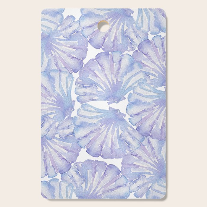 Shell Ya Later - Purple Seashell Pattern Cutting Board Gallery Image 1