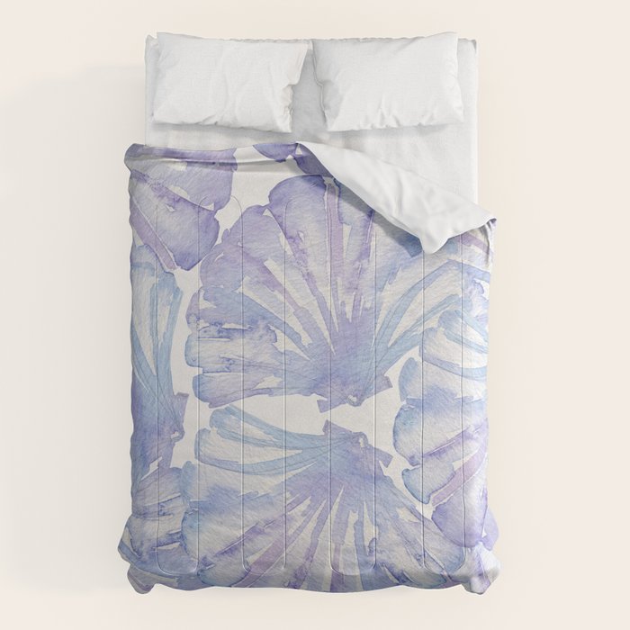 Shell Ya Later - Purple Seashell Pattern Comforter